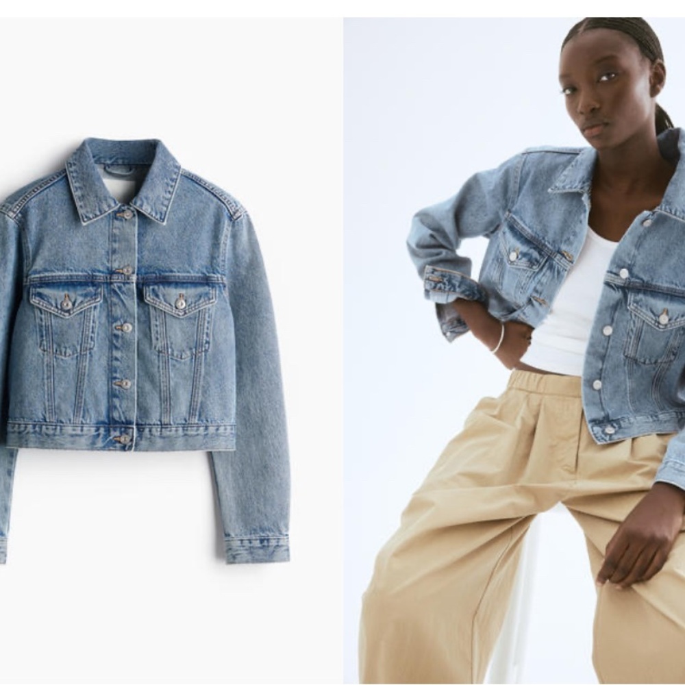H&M Denim Cropped Jacket